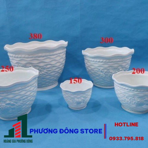 Chậu Lưới Hoa Hồng 